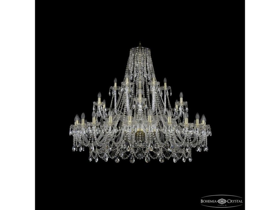 Bohemia Ivele Crystal: 1411/24+6+6/530 G: люстра хрустальная (прозрачный)
