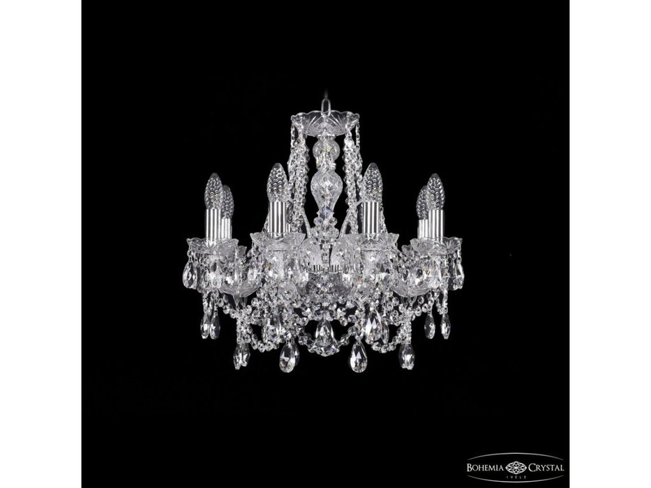 Bohemia Ivele Crystal: 1411/8/160 Ni: люстра хрустальная (прозрачный)